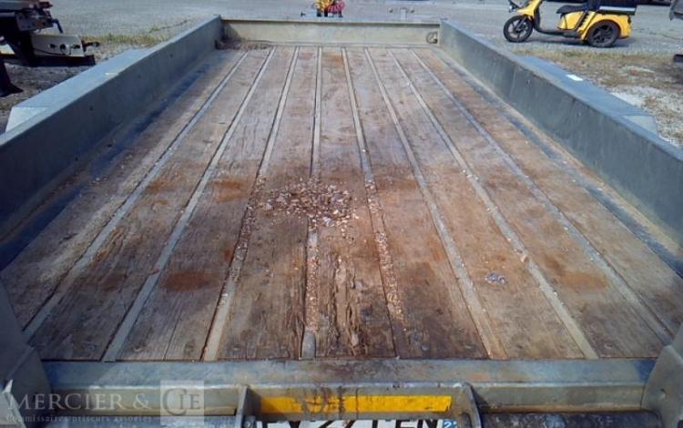 HUBIERE REMORQUE PL PORTE ENGIN 2 ESSIEUX PTAC 8T ALU FV-271-EN