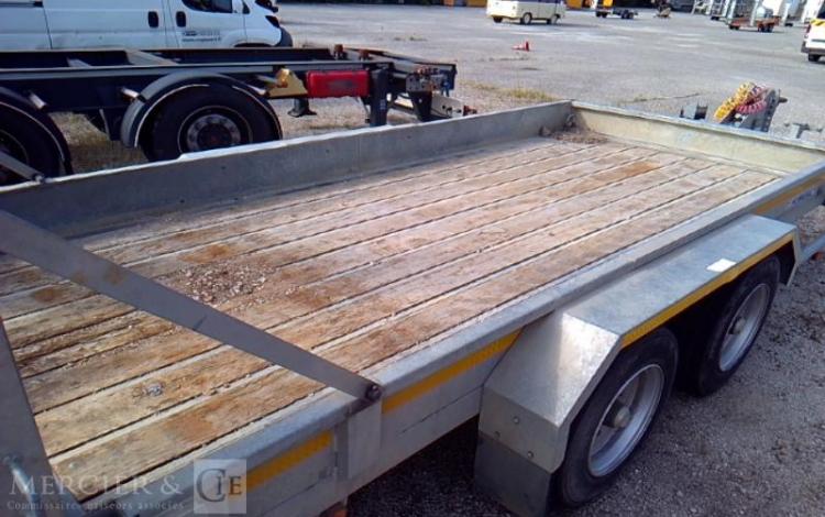 HUBIERE REMORQUE PL PORTE ENGIN 2 ESSIEUX PTAC 8T ALU FV-271-EN