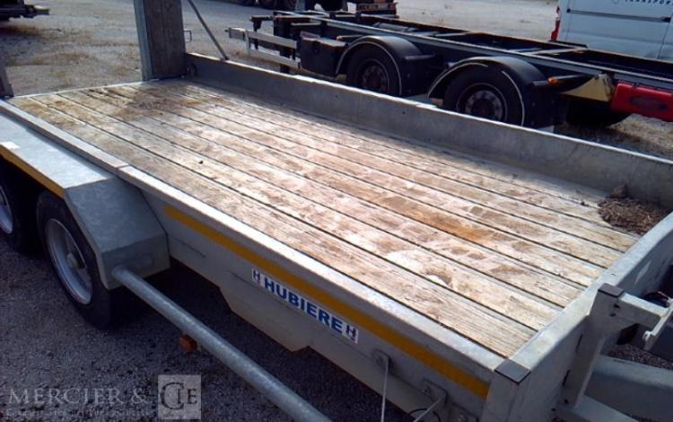 HUBIERE REMORQUE PL PORTE ENGIN 2 ESSIEUX PTAC 8T ALU FV-271-EN