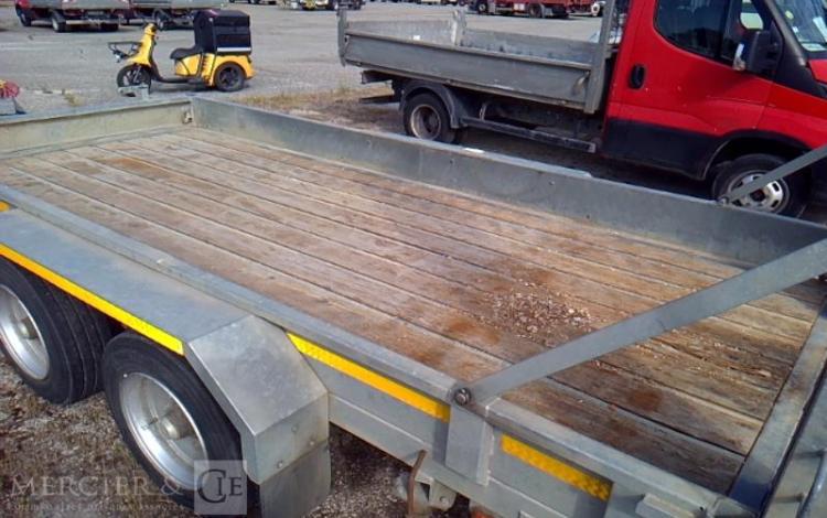 HUBIERE REMORQUE PL PORTE ENGIN 2 ESSIEUX PTAC 8T ALU FV-271-EN