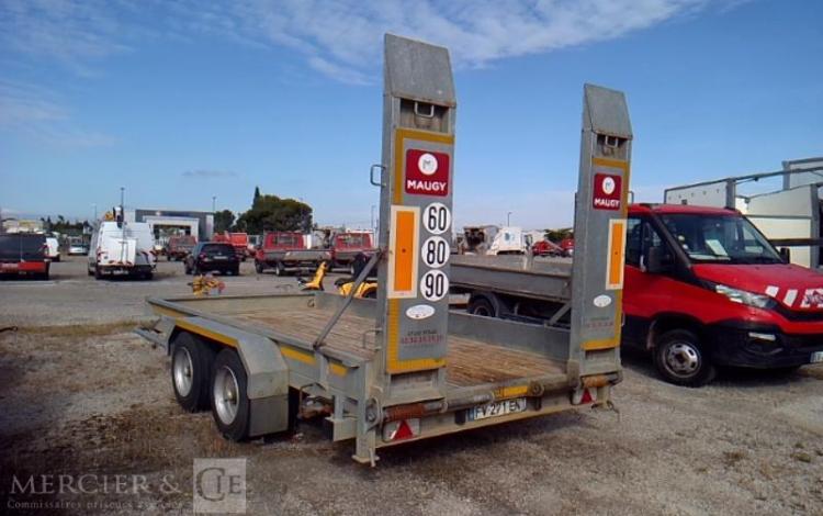 HUBIERE REMORQUE PL PORTE ENGIN 2 ESSIEUX PTAC 8T ALU FV-271-EN