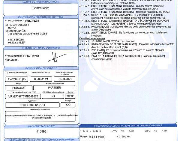 PEUGEOT PARTNER 1.5 BLUEHDI 100 650KG L1 M PREMIUM BLANC FY-708-HB