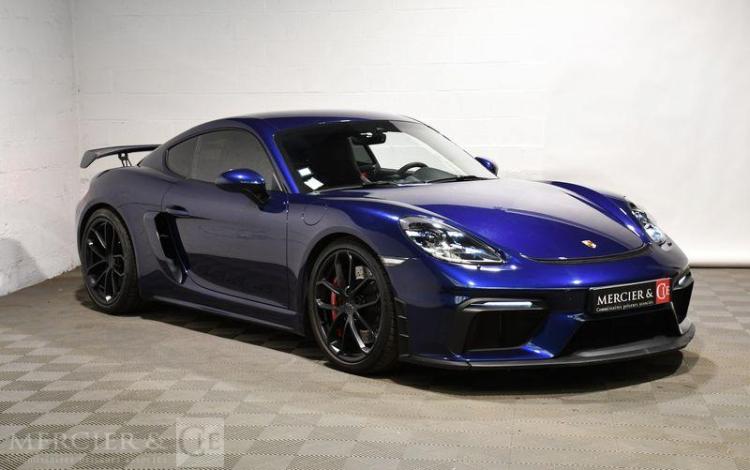 PORSCHE 718 CAYMAN 4,0 GT4 BLEU FZ-673-SE
