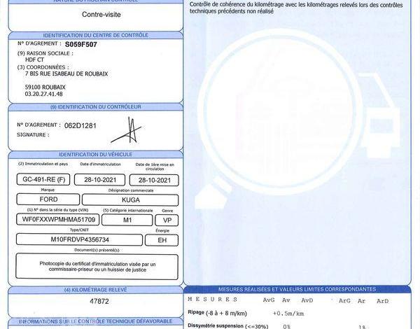 FORD KUGA 3 H190 STLX 2M GRIS GC-491-RE