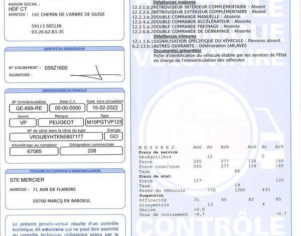 PEUGEOT 208 EX AUTO ECOLE 1.5 BLUEHDI 100 ALLURE BLANC GE-699-RE