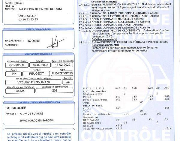 PEUGEOT 208 EX AUTOECOLE 1.5 BLUEHDI 100 ALLURE BLANC GE-802-RE