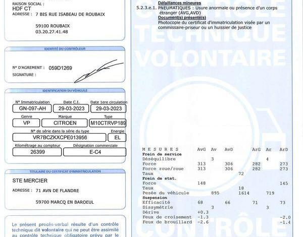 CITROEN e-C4 135ch 50kWh FEEL PACK BLANC GN-097-AH