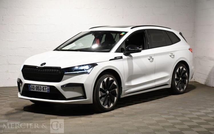 SKODA ENYAQ IV 82 KWH BLANC GQ-953-KT