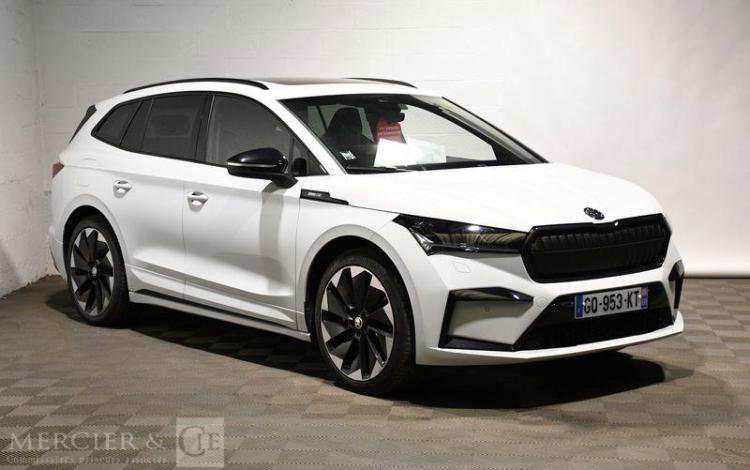 SKODA ENYAQ IV 82 KWH BLANC GQ-953-KT