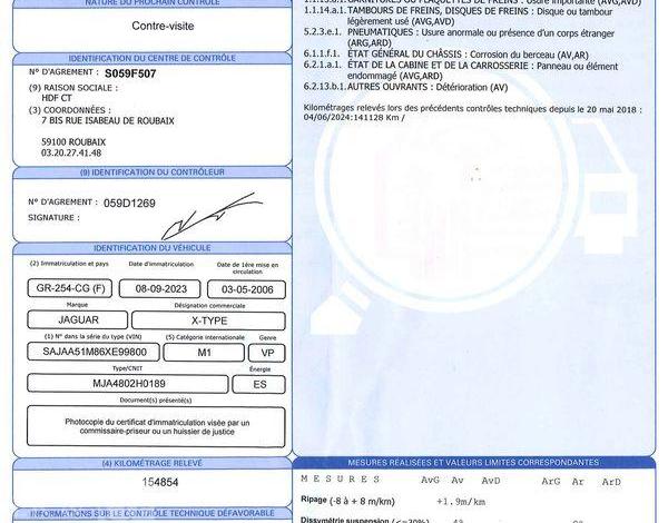 JAGUAR X-TYPE 2.5 V6 195ch BVA AWD VERT GR-254-CG