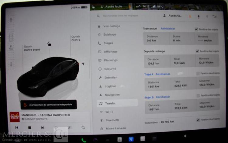 TESLA MODEL 3 275CH 50KWH STANDARD-PLUS BVA NOIR GS-944-FP