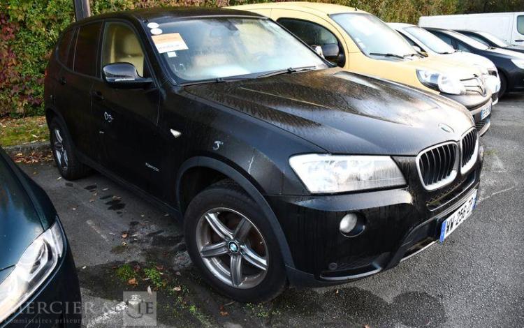 BMW X3 xDRIVE 2,0i 184CH CONFORT STEPTRONIC A NOIR NMMF656