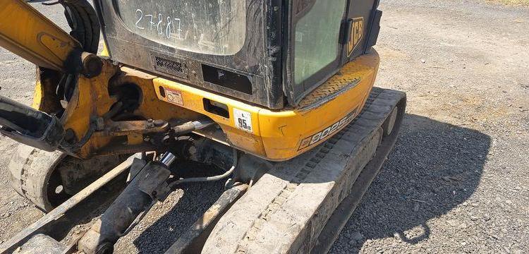 JCB MINI-PELLE SUR CHENILLES 8025 ZT – 2,81T – DIESEL  – 4351 HEURES – ANNEE 2017  27887