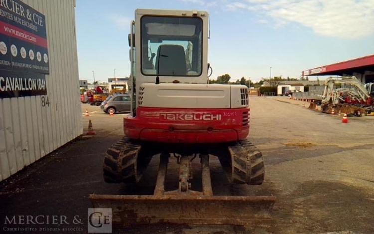 TAKEUCHI MINI PELLE AVEC DEPORT PIED DE FLECHE TB153FR 5.7T 7189H AN2012 GRIS 301412