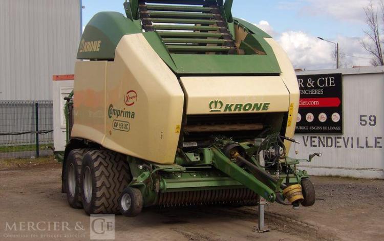 KRONE COMBINE PRESSE ENRUBANNEUSE COMPRIMA CF 155 XC-XTREME- 2 ESSIEUX – PTAC 9 T  76897