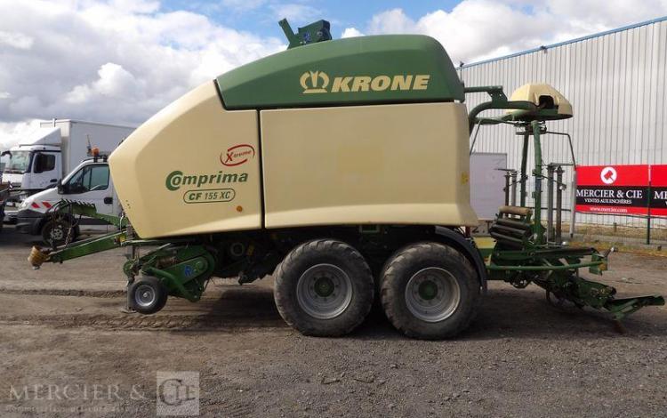 KRONE COMBINE PRESSE ENRUBANNEUSE COMPRIMA CF 155 XC-XTREME- 2 ESSIEUX – PTAC 9 T  76897