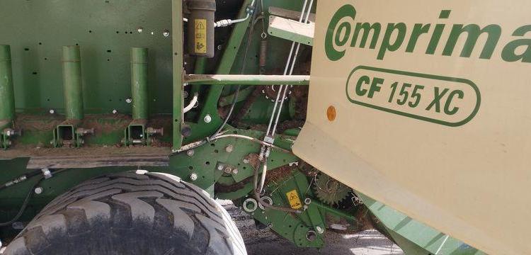 KRONE COMBINE PRESSE ENRUBANNEUSE COMPRIMA CF 155 XC-XTREME- 2 ESSIEUX – PTAC 9 T  76897