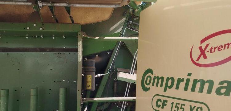 KRONE COMBINE PRESSE ENRUBANNEUSE COMPRIMA CF 155 XC-XTREME- 2 ESSIEUX – PTAC 9 T  76897