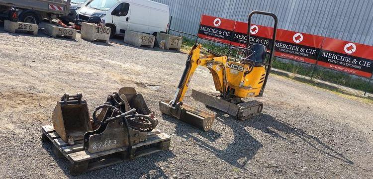 JCB MICROPELLE SUR CHENILLES 8010 CTS – DIESEL – 1 TONNE – 895 HEURES – ANNEE 2018  8010LTS