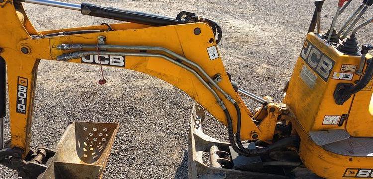 JCB MICROPELLE SUR CHENILLES 8010 CTS – DIESEL – 1 TONNE – 895 HEURES – ANNEE 2018  8010LTS