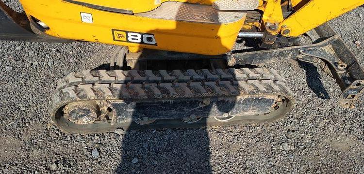 JCB MICROPELLE SUR CHENILLES 8010 CTS – DIESEL – 1 TONNE – 895 HEURES – ANNEE 2018  8010LTS