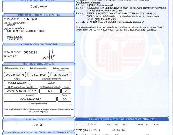 VOLKSWAGEN GOLF BREAK 2,0 TDI 105CH BLUEMOTION BLEU AC-037-CD