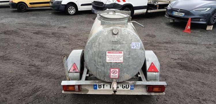 DAUDIN TONNE A EAU 1 ESSIEU PTAC 750 KGS  BY-154-GD