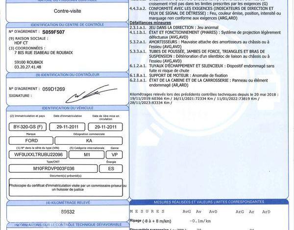 FORD KA 1.2 70 TREND PLUS BLANC BY-320-GS