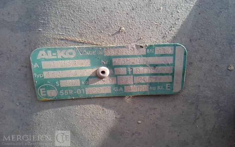 HUBIERE REMORQUE PORTE ENGIN – 2 ESSIEUX PTAC 3.5T CU 2.680T ALU DH-799-JD