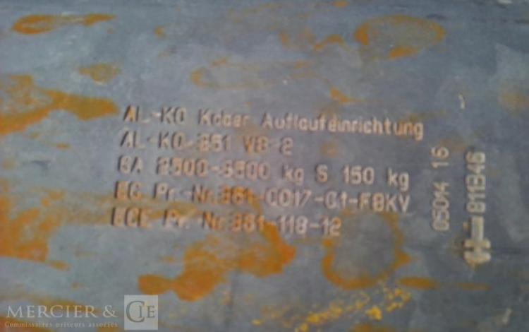 HUBIERE REMORQUE PORTE ENGIN – 2 ESSIEUX PTAC 3.5T CU 2.680T ALU DH-799-JD
