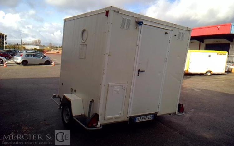 CNSE ABRIS DE CHANTIER 1 ESSIEU PTAC 750KG BLANC DJ-947-AB