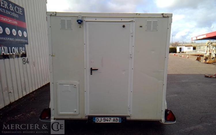 CNSE ABRIS DE CHANTIER 1 ESSIEU PTAC 750KG BLANC DJ-947-AB