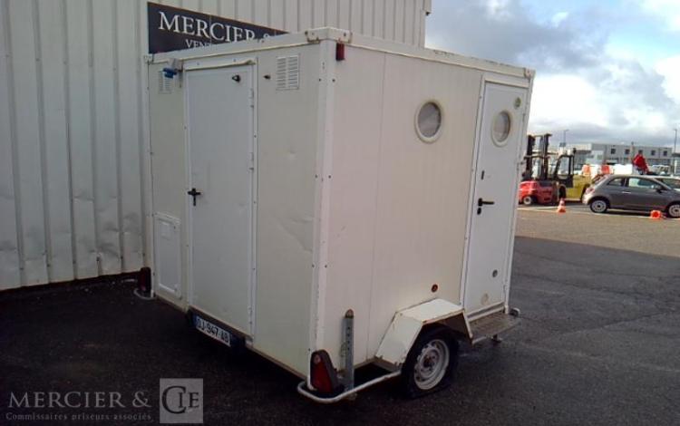 CNSE ABRIS DE CHANTIER 1 ESSIEU PTAC 750KG BLANC DJ-947-AB