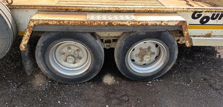 GOURDON REMORQUE PORTE ENGIN PE6000 2 ESSIEUX – PTAC : 6 TONNES – ANNEE 2015  DP-238-CL