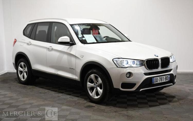 BMW X3 1,8 D 150 LOUNGE SDRIVE BVA BLANC DQ-781-BD