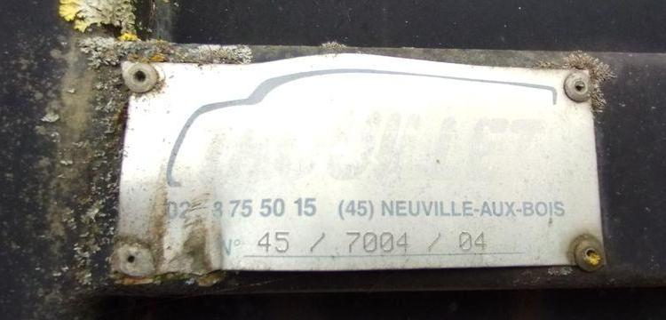 SRT SEMI REMORQUE PLATEAU SRD3 38C – 3 ESSIEUX PTAC 34 TONNES – 22762 KMS – AN 2004  DS-219-TL