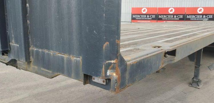 SRT SEMI REMORQUE PLATEAU SRD3 38C – 3 ESSIEUX PTAC 34 TONNES – 22762 KMS – AN 2004  DS-219-TL