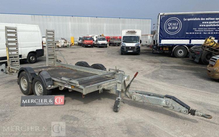 HUBIERE REMORQUE H212L-14CF PORTE ENGIN 2 ESSIEUX – PTAC 3,5T – CU 2,75 T – ANNEE 2016  DZ-250-ZE