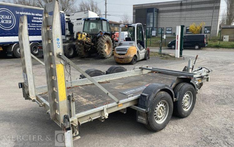 HUBIERE REMORQUE H212L-14CF PORTE ENGIN 2 ESSIEUX – PTAC 3,5T – CU 2,75 T – ANNEE 2016  DZ-250-ZE