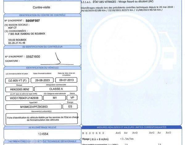 MERCEDES CLASSE A 200 CDI BE FASCINATION BLEU DZ-805-YT