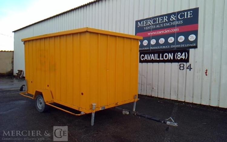 CNSE ROULOTTE DE CHANTIER 1 ESSIEU PTAC 750KG JAUNE EA-953-NY