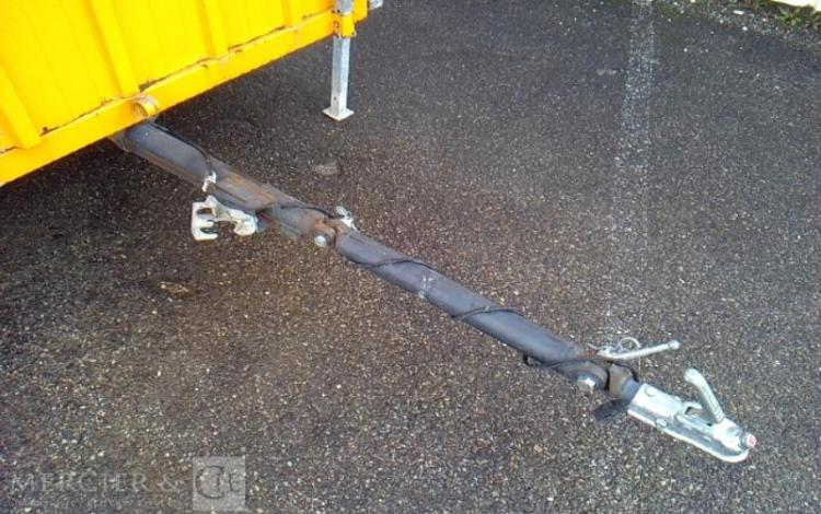 CNSE ROULOTTE DE CHANTIER 1 ESSIEU PTAC 750KG JAUNE EA-953-NY