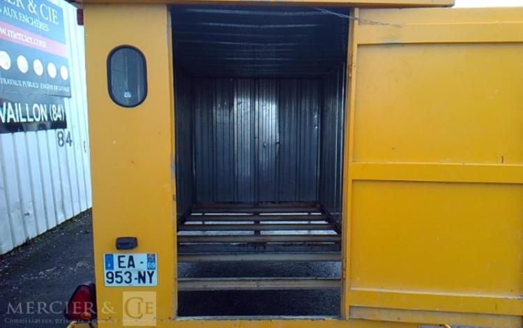 CNSE ROULOTTE DE CHANTIER 1 ESSIEU PTAC 750KG JAUNE EA-953-NY