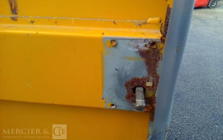 CNSE ROULOTTE DE CHANTIER 1 ESSIEU PTAC 750KG JAUNE EA-953-NY