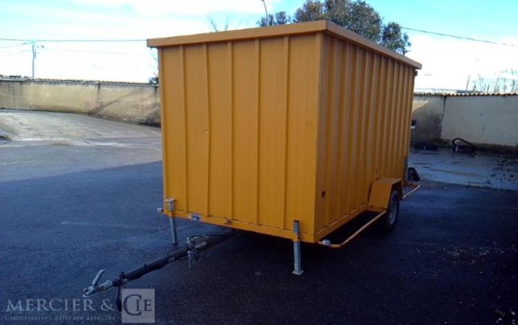 CNSE ROULOTTE DE CHANTIER 1 ESSIEU PTAC 750KG JAUNE EA-953-NY
