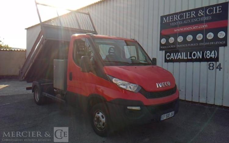 IVECO 35-130 BENNE SIMPLE CABINE COFFRE ROUGE EF-500-JA