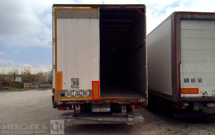 FRUEHAUF SEMI REMORQUE BACHE HAYON 3 ESSIEUX PTAC 38T GRIS EK-353-DL