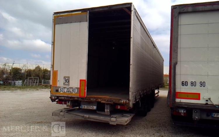 FRUEHAUF SEMI REMORQUE BACHE HAYON 3 ESSIEUX PTAC 38T GRIS EK-353-DL