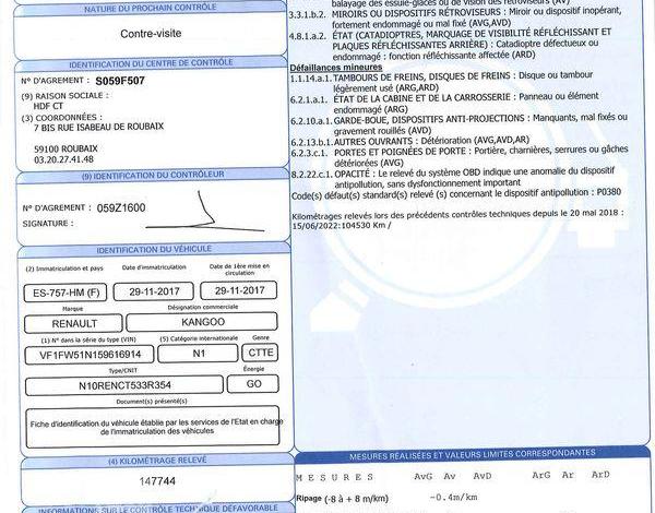 RENAULT KANGOO EXPRESS GD CFT ENERGY DCI 90 E6 BLANC ES-757-HM