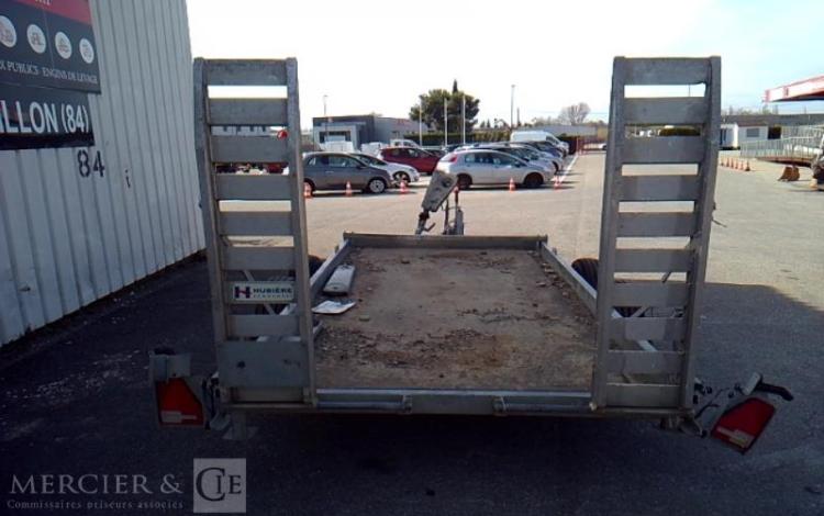 HUBIERE REMORQUE PORTE ENGIN – 2 ESSIEUX – PTAC 3,5T – CU 2.680T ALU EV-155-CS